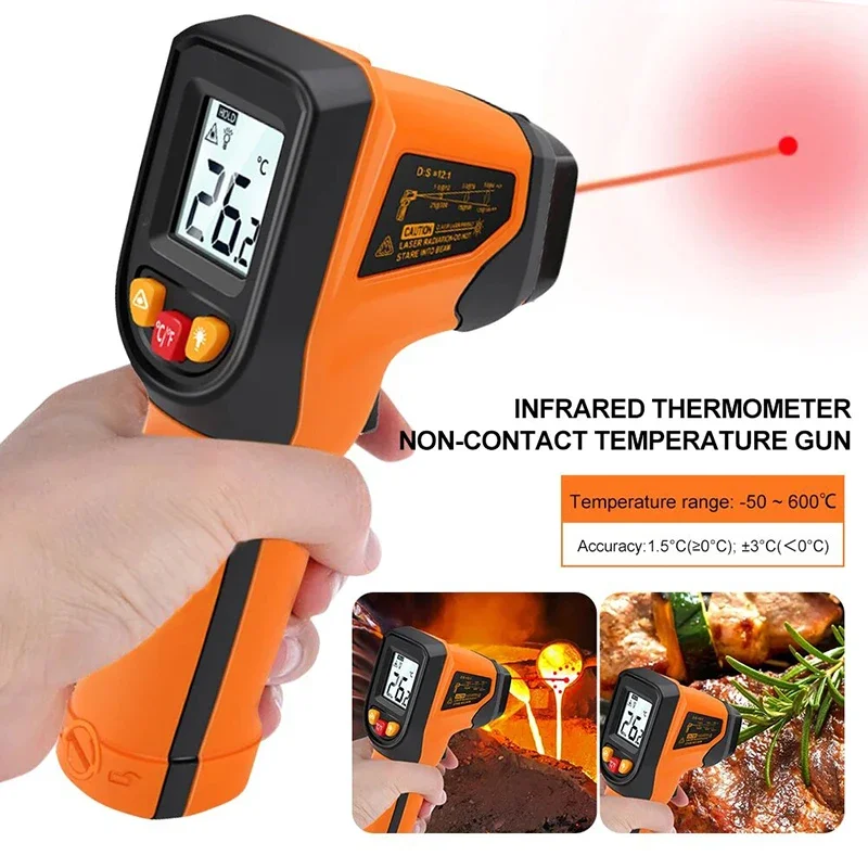 Industrial Laser Gun - T400 T600 Digital Infrared Thermometer -50~600℃