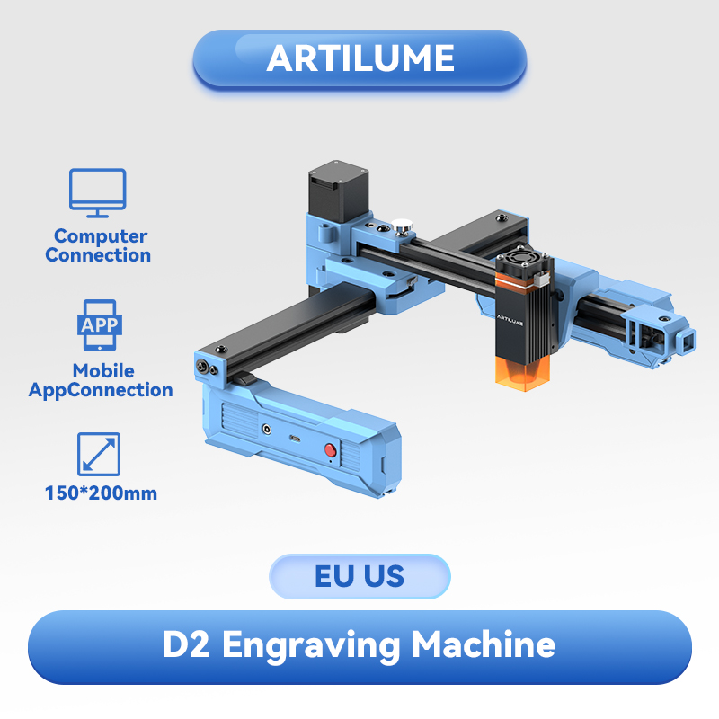 Industrial Laser Tool - Artilume D2 2.5/6W Foldable Laser Engraving