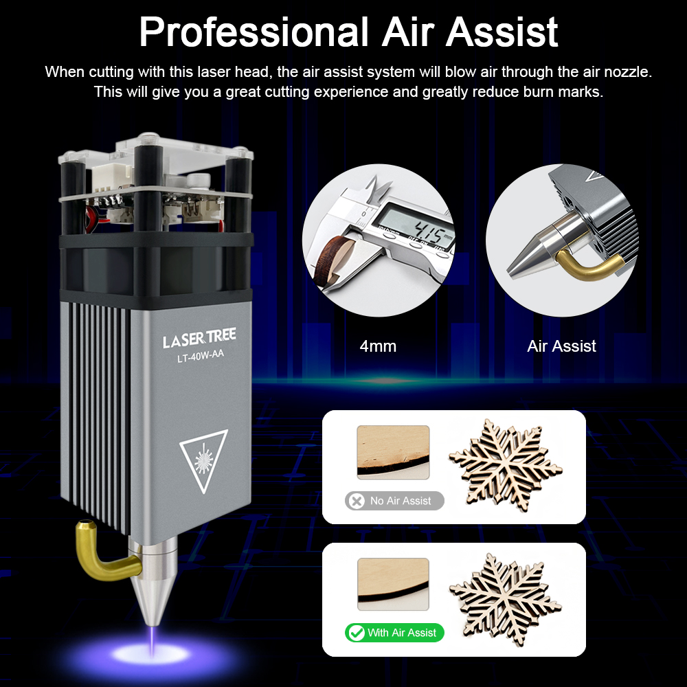 LASER TREE 5W Air Assist Metal - Industrial Laser Tool review and price