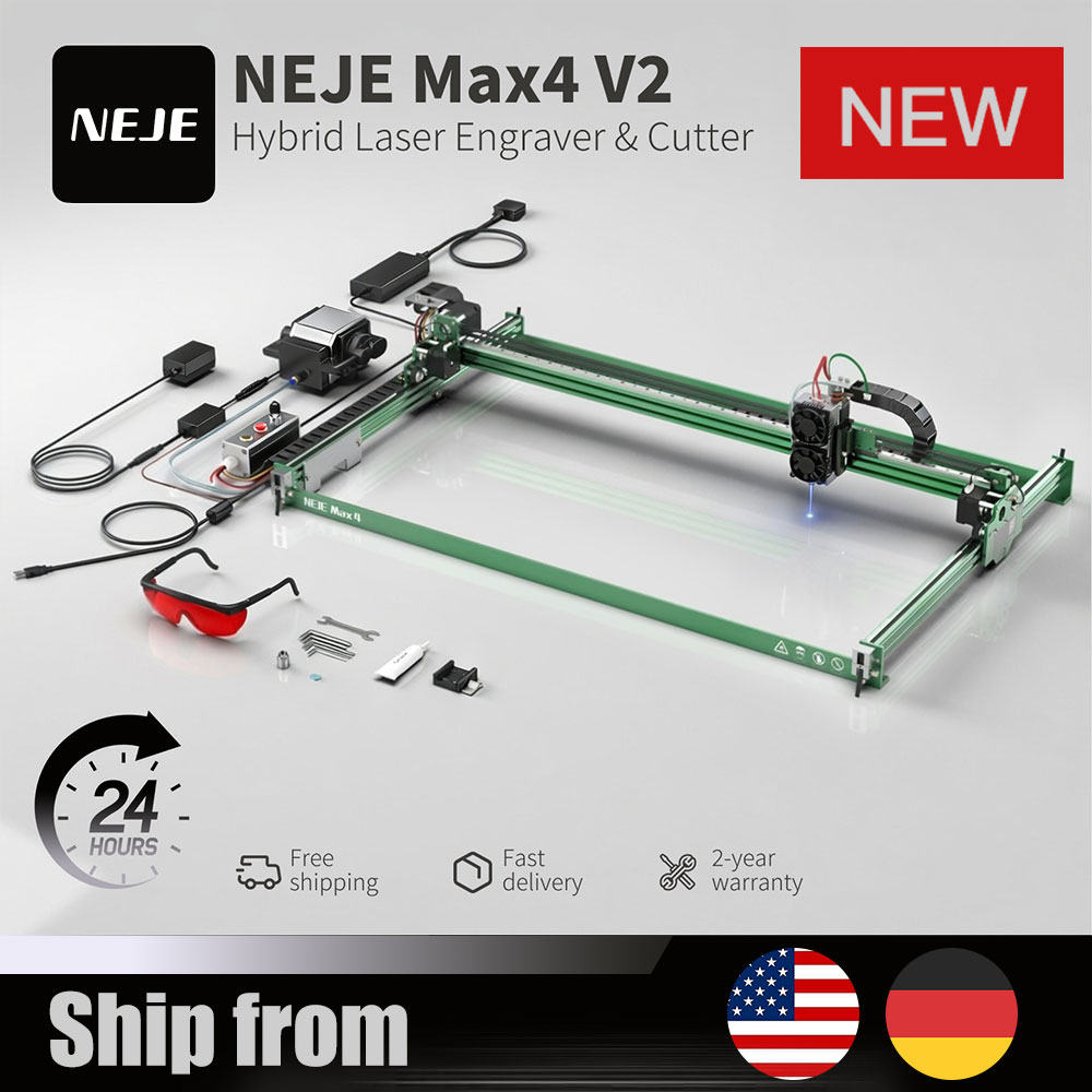 NEJE Max4 V2 E80 80W Laser Eng - Industrial Grade Laser Cutter review and price