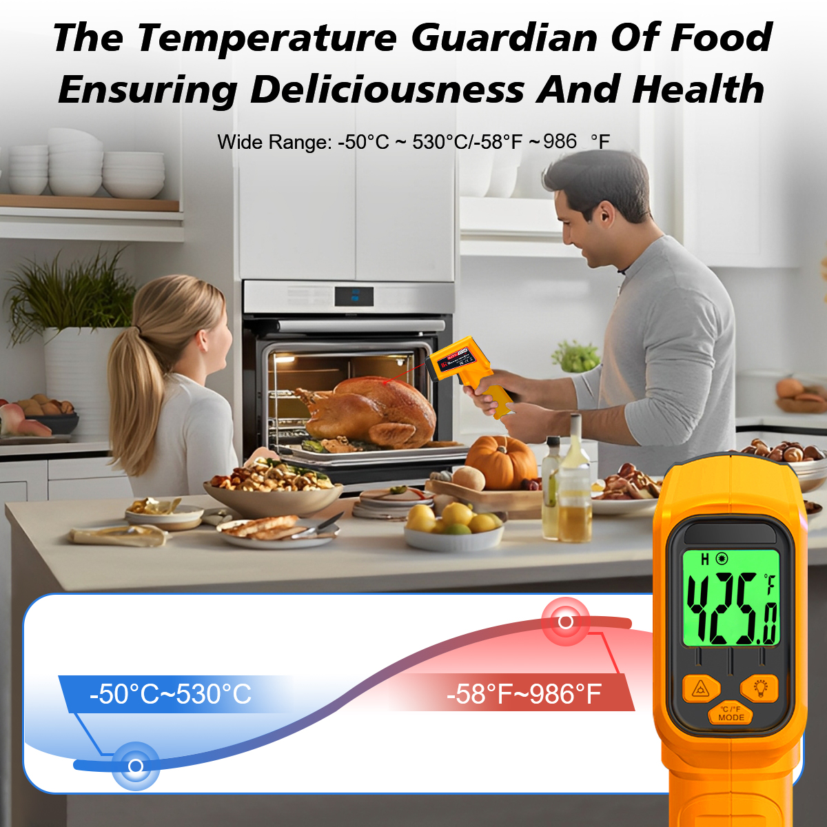 NJTY Infrared Thermometer Lase - Industrial Laser Gun review and price