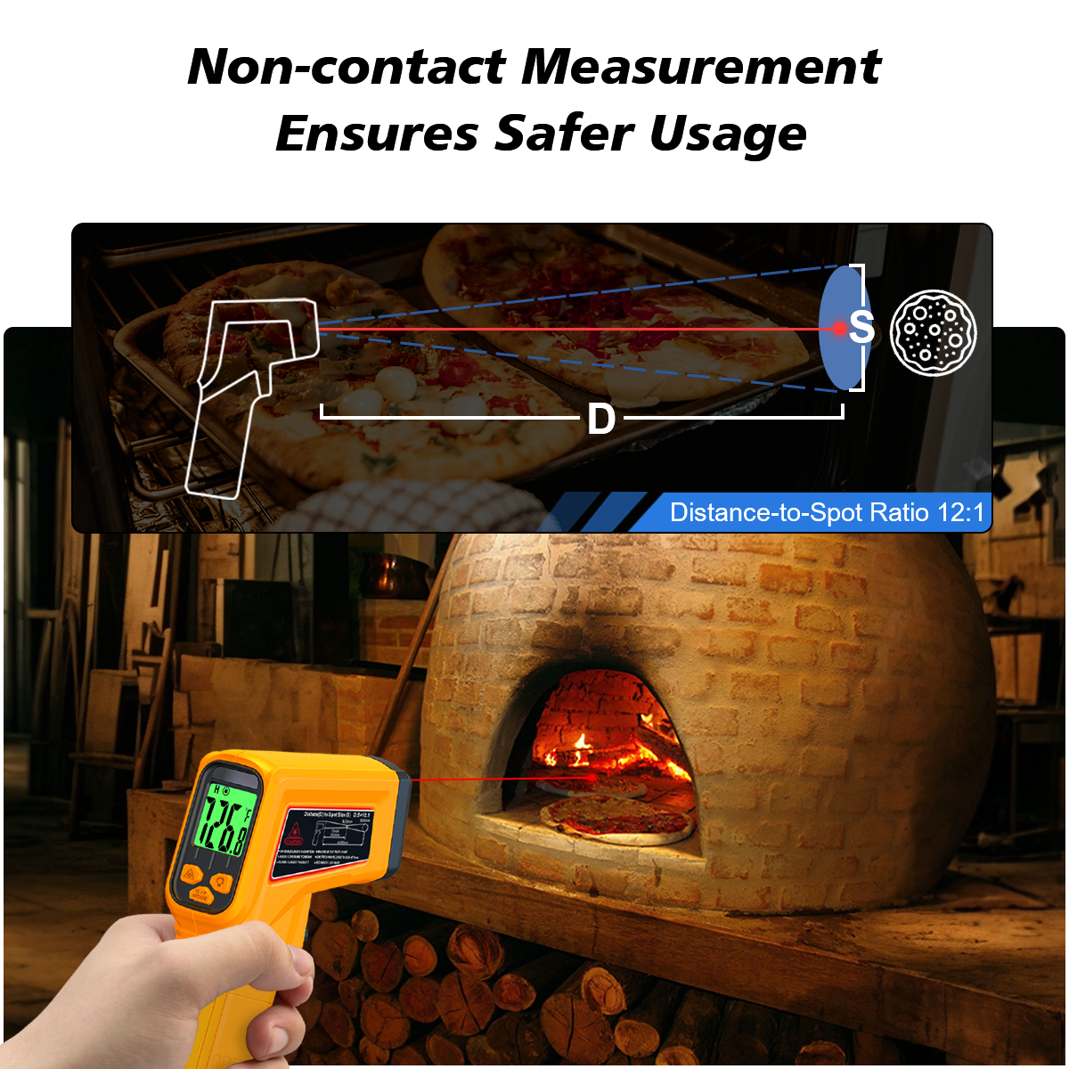 NJTY Infrared Thermometer Lase - Industrial Laser Gun review and price