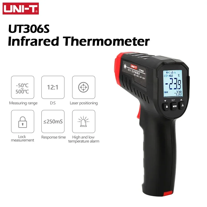 UNI-T Digital Thermometer UT30 - Industrial Laser Gun review and price