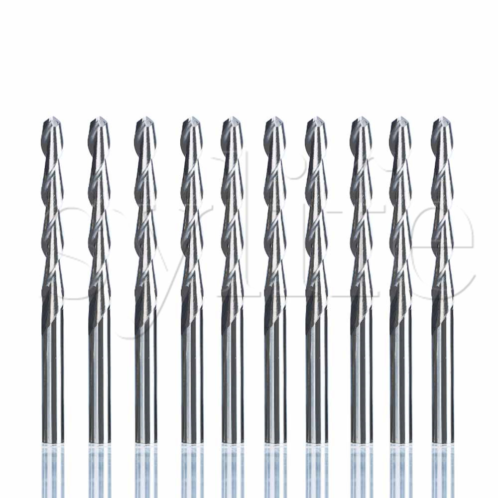 10pcs Double Flute Spiral Cutt - Cnc Router Bit review and price