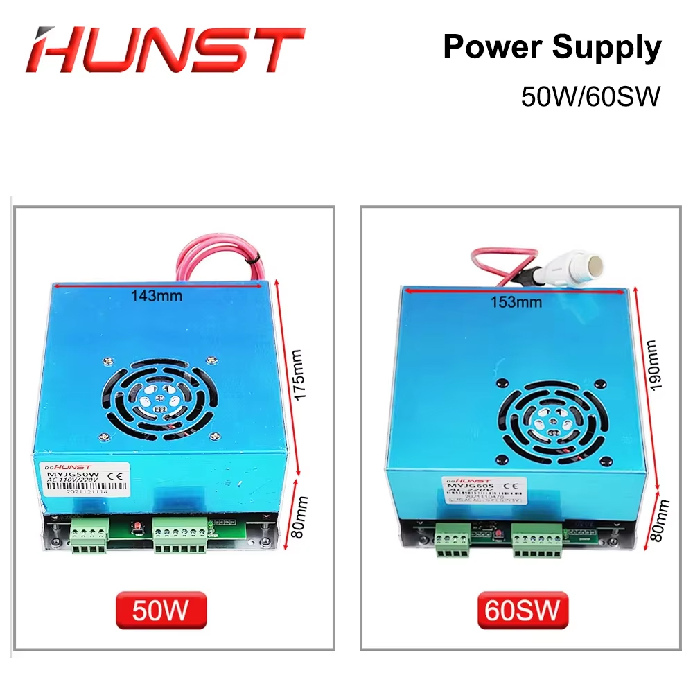 Hunst MYJG 50W 60W CO2 Laser P - Laser Power Supply 60W review and price