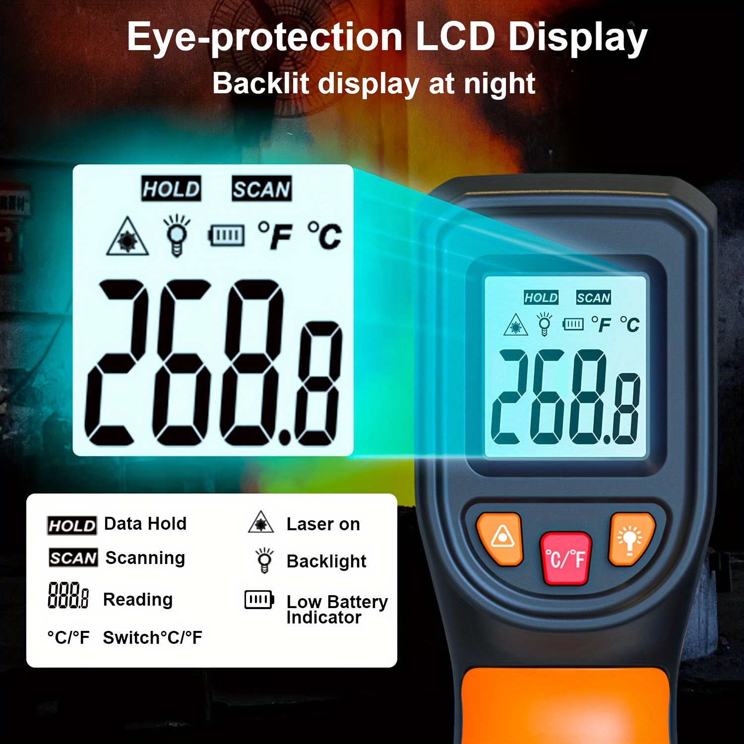 NJTY T600T600A Laser Temperatu - Industrial Laser Gun review and price