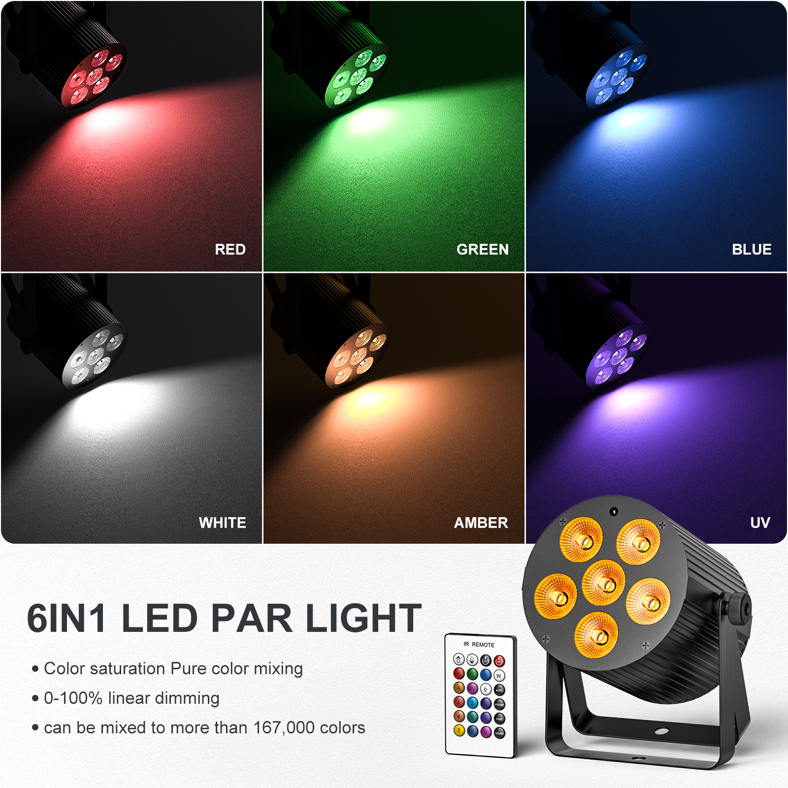 U'King 4PCS 60W LED Flat Par L - Laser Power Supply 60W review and price