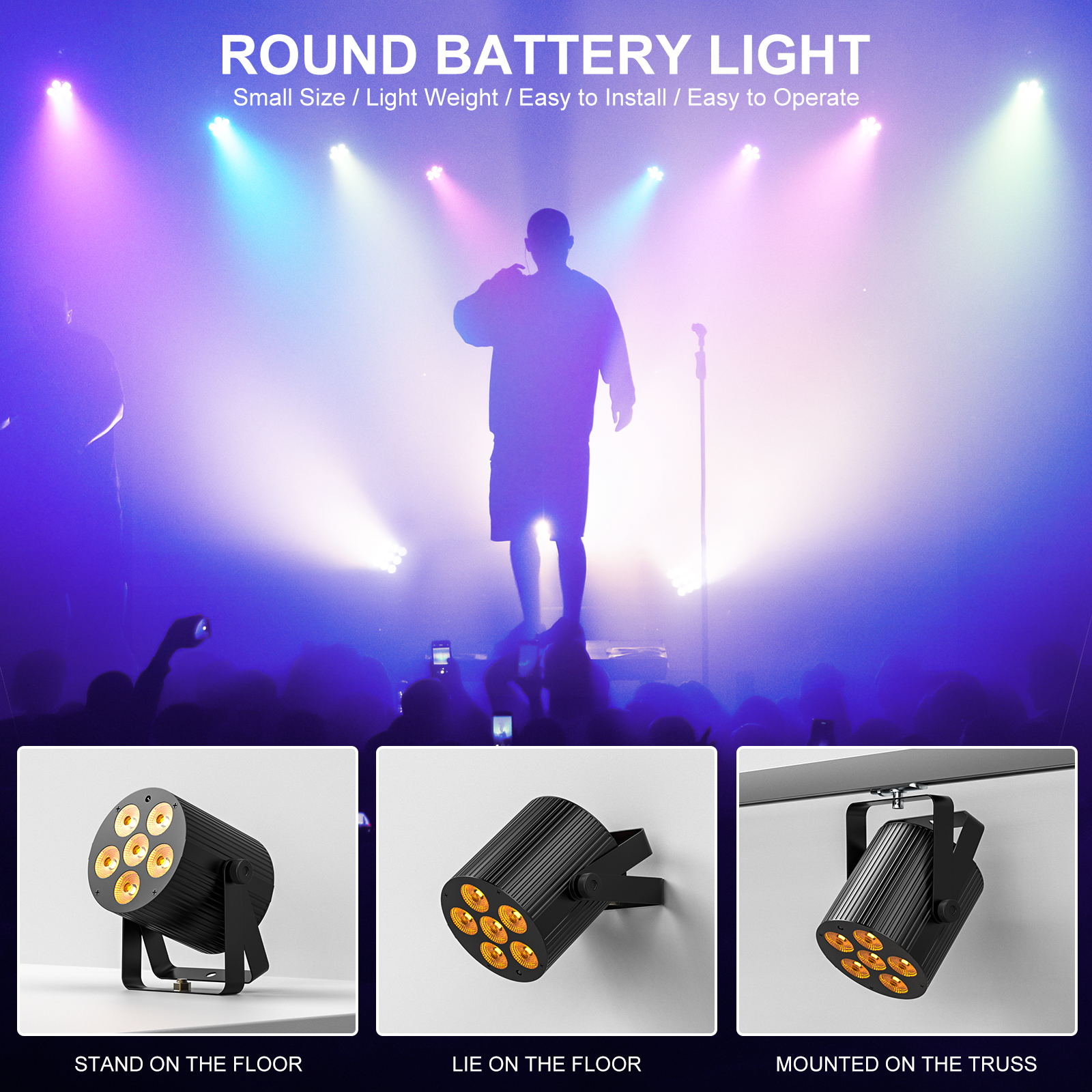 U'King 4PCS 60W LED Flat Par L - Laser Power Supply 60W review and price