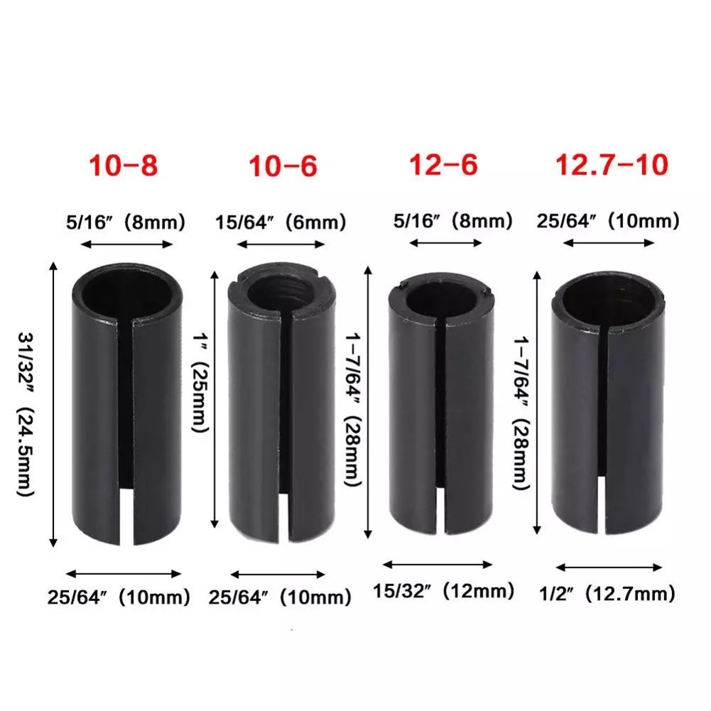 Router Bit Adapter Collet 6 6. - Cnc Router Bit review and price