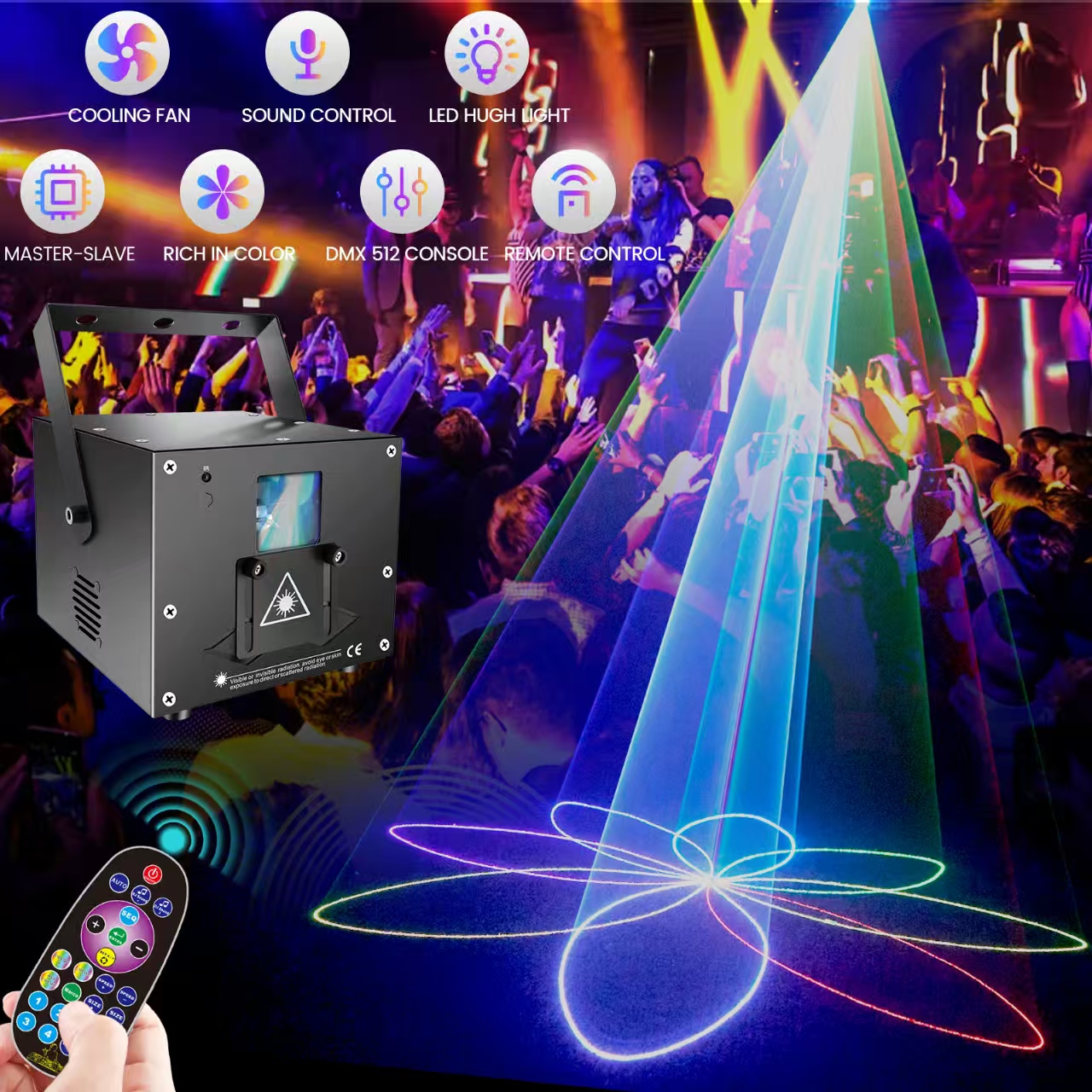 5W RGB Laser Light DMX512 Remo - Laser Power Supply 60W review and price
