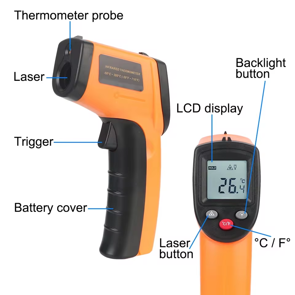 New T600 T600A Digital Infrare - Industrial Laser Gun review and price