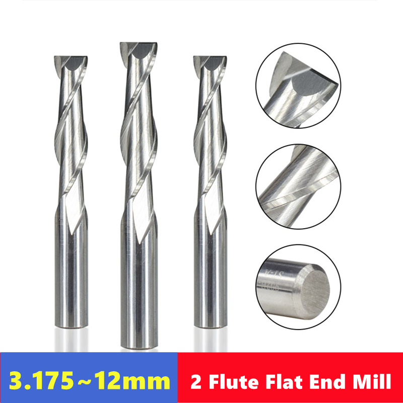 2 Flute Flat Up Cut End Mill 3 - Cnc Router Bit review and price