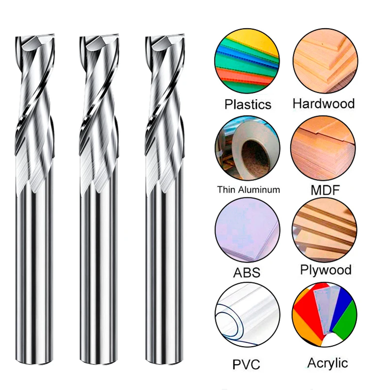 2 Flute Flat Up Cut End Mill 3 - Cnc Router Bit review and price