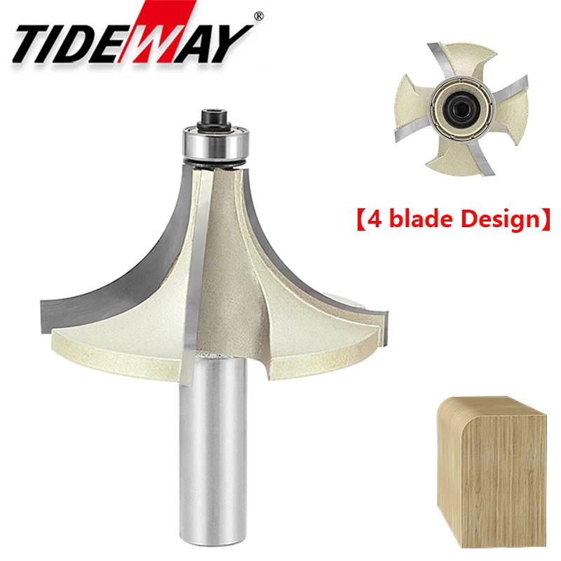 Tideway 4 Blades Round Corner  - Cnc Router Bit review and price