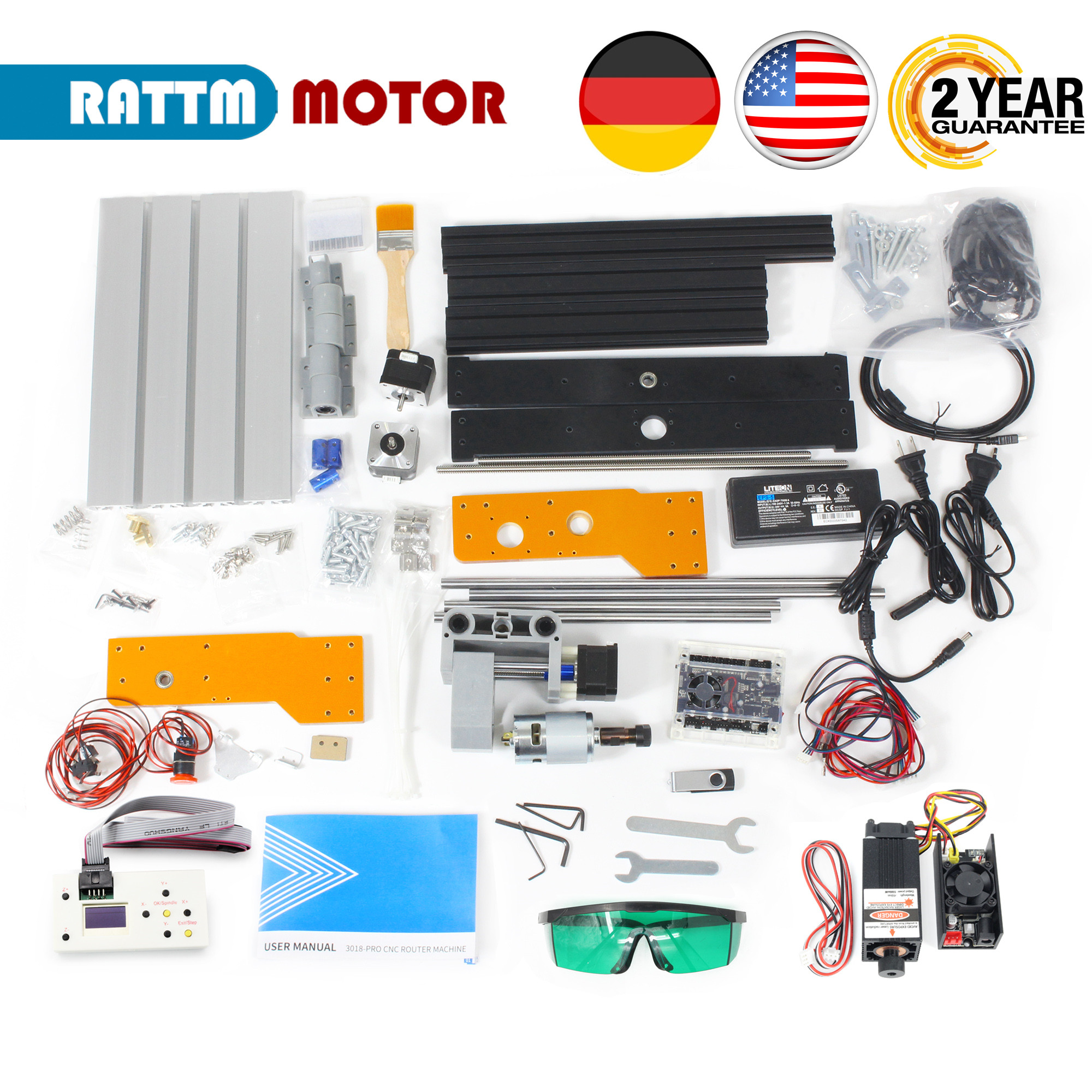 【EU&USA Stock】CNC 3018 PRO Las - Industrial Laser Tool review and price