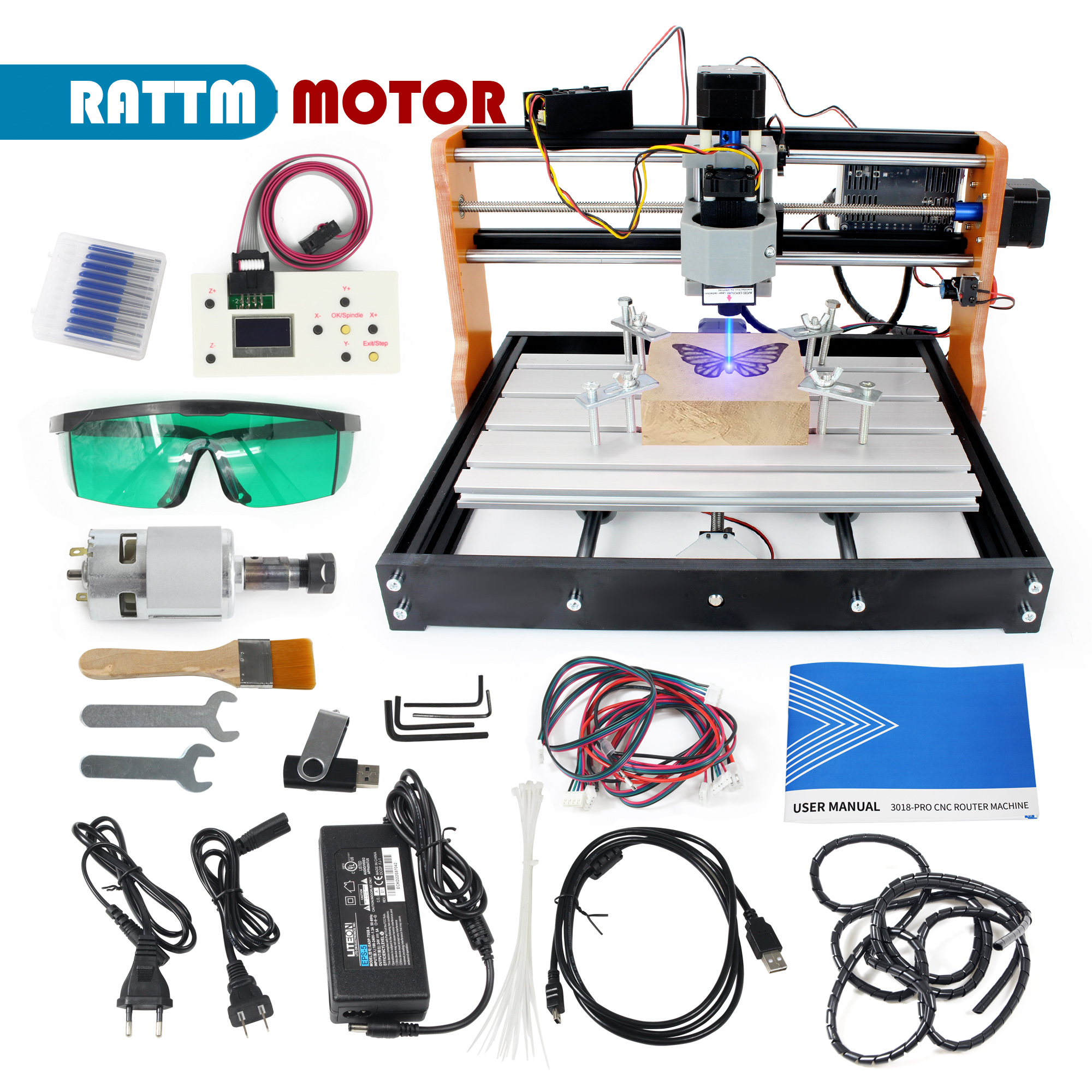 【EU&USA Stock】CNC 3018 PRO Las - Industrial Laser Tool review and price