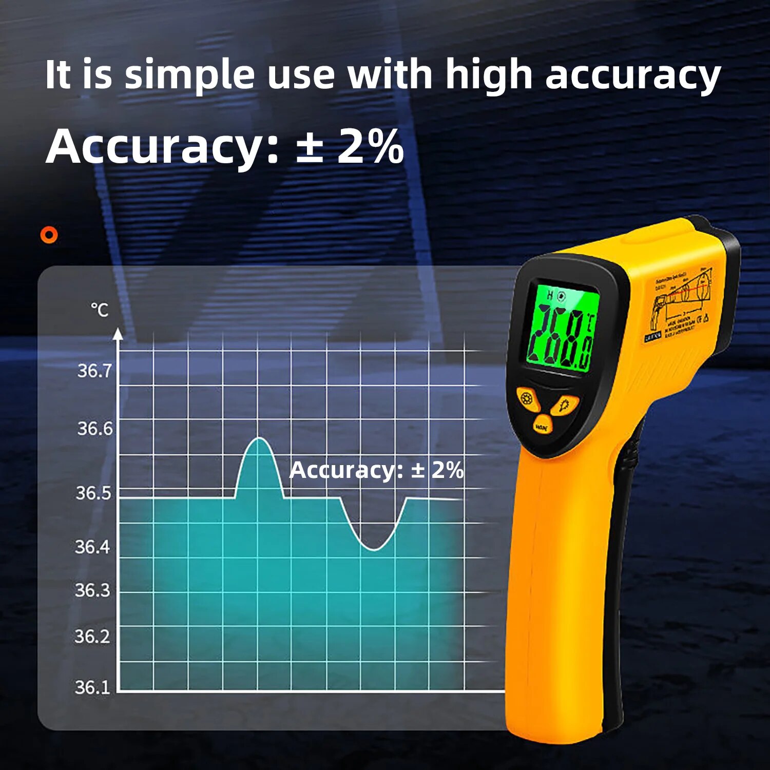 Digital Infrared Thermometer - - Industrial Laser Gun review and price