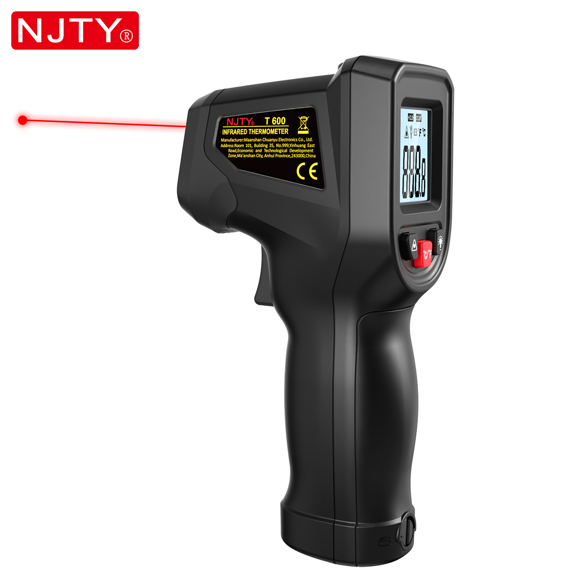 NJTY T600 Infrared Thermometer - Industrial Laser Gun review and price