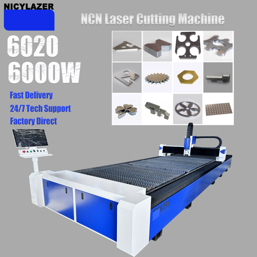 CNC 6000W 6020 Fiber Laser Cut - Industrial Laser Metal Cutter review and price