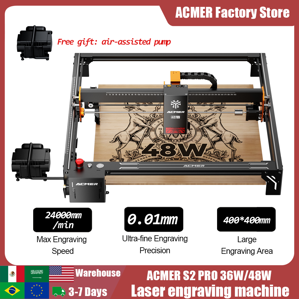 ACMER S2 PRO 36W/48W Laser Eng - Industrial Laser Tool review and price
