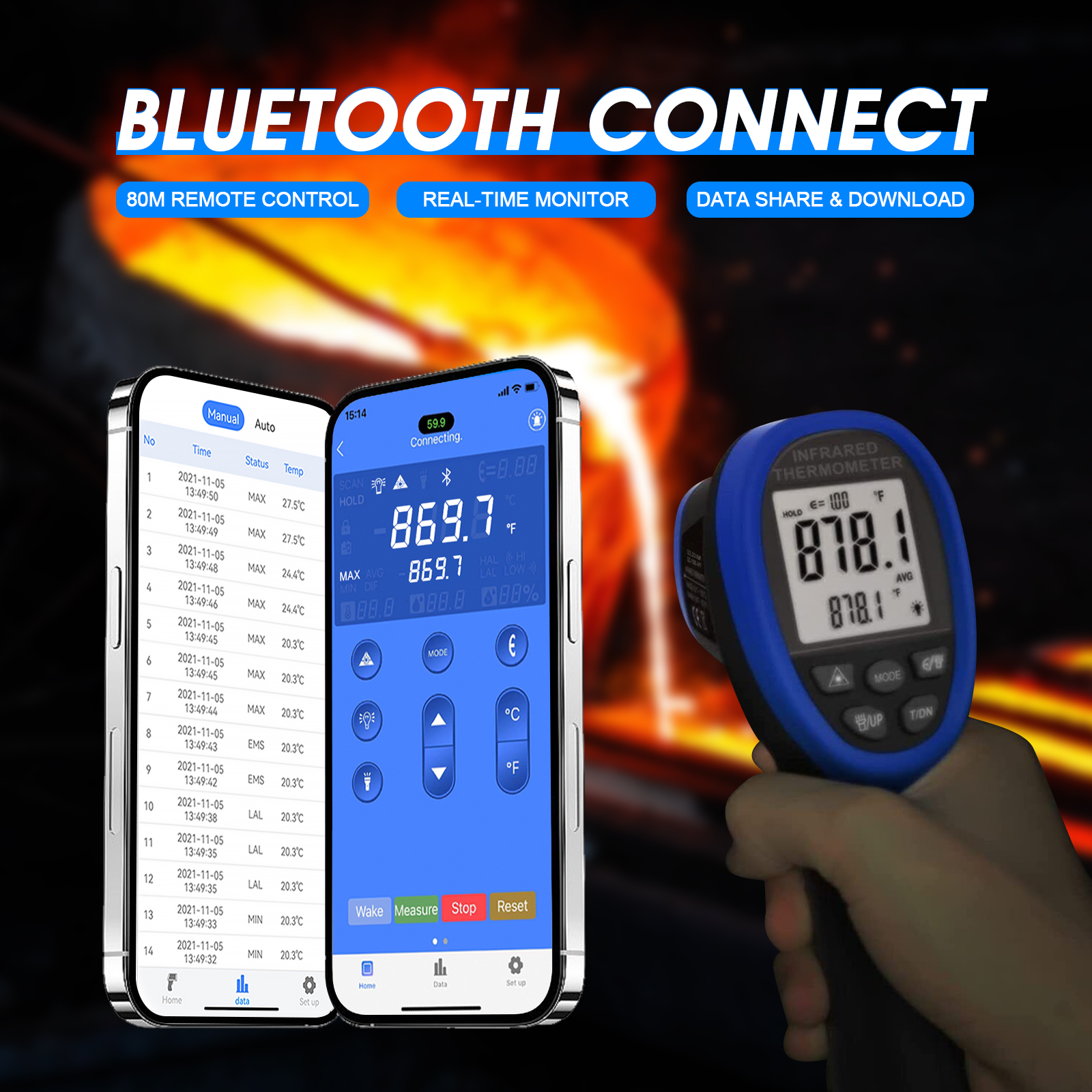 HP-1500APP Infrared Thermomete - Industrial Laser Gun review and price