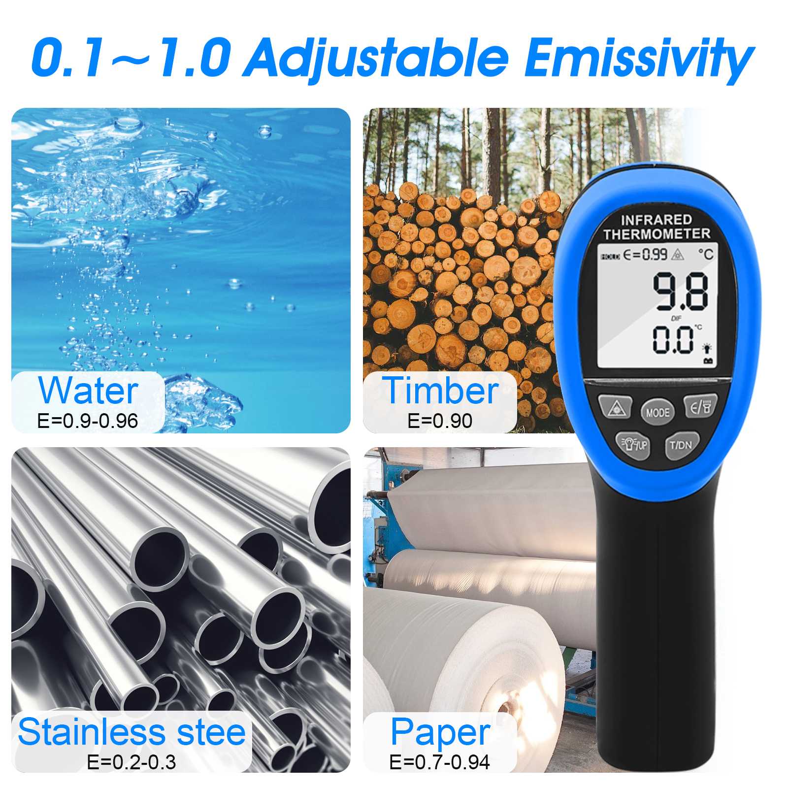 HP-1500APP Infrared Thermomete - Industrial Laser Gun review and price