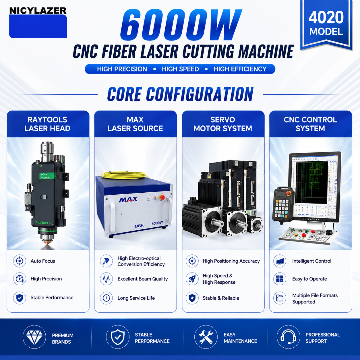 CNC Fiber Laser Cutting Machin - Industrial Laser Metal Cutter review and price