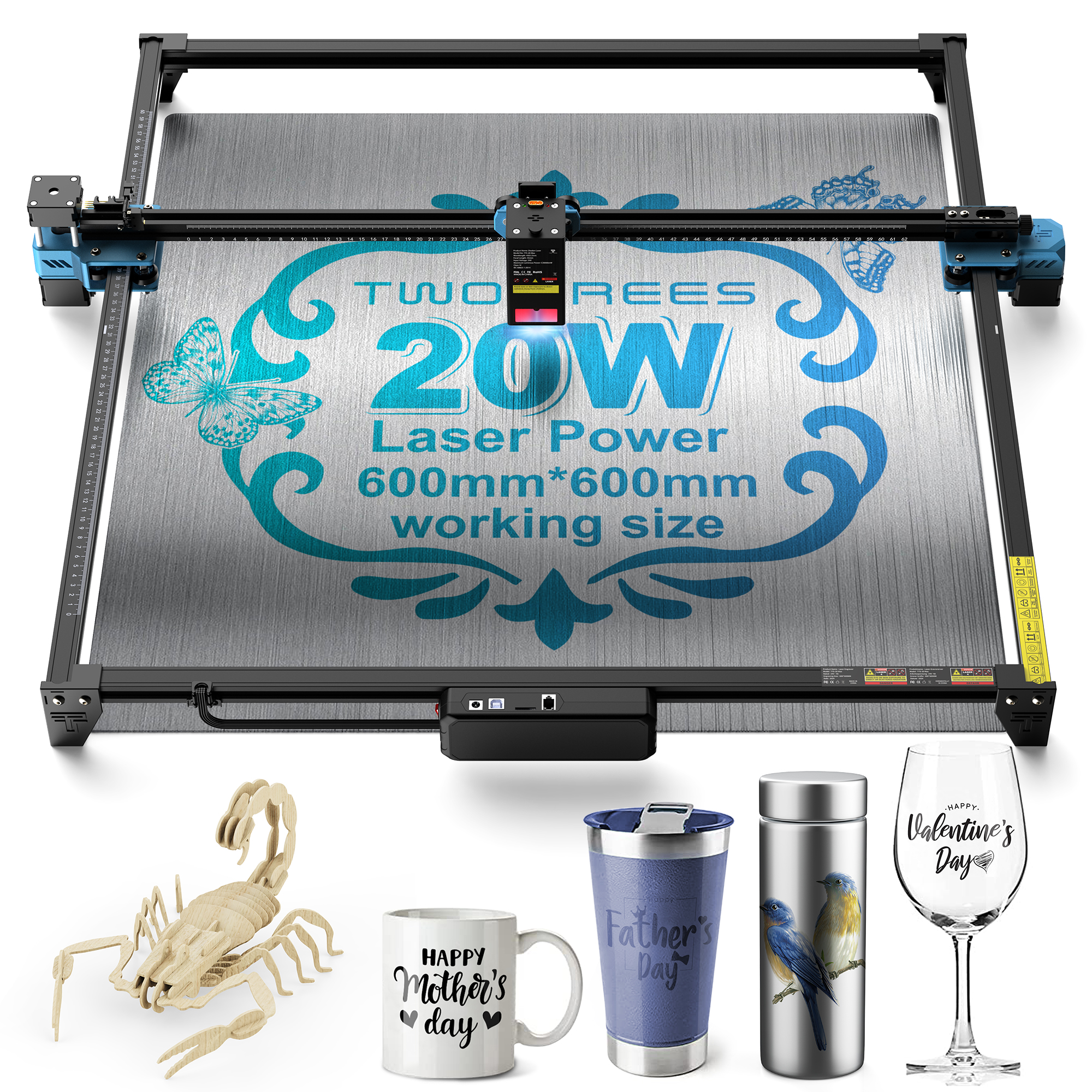TWOTREES TTS-20 Max 20W Laser  - Industrial Laser Tool review and price